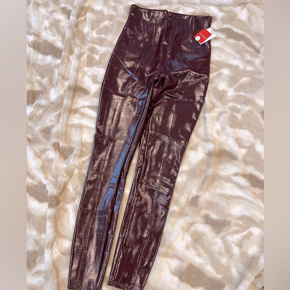 Spanx Shiny Faux Leggings